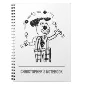 Jongleer- of entertainer notitieboek (Voorkant)