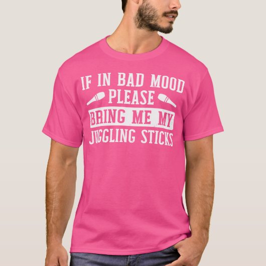 Jongleer Stokken Citaat Jongleur T-shirt (Voorkant)