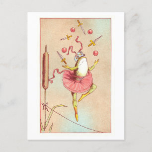 jongleercircuskikker briefkaart