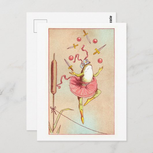  jongleercircuskikker briefkaart (Voorkant / Achterkant)