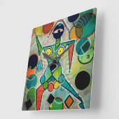 "Jongleerder" wandklok (Hoek)