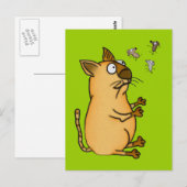 jongleerkat briefkaart (Voorkant / Achterkant)