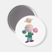 jongleerplaneetmagneet magneet (Voorkant / Achterkant)