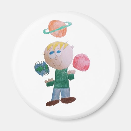 jongleerplaneetmagneet magneet (Voorkant)