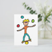 jongleren briefkaart (Staand voorkant)