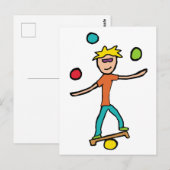 jongleren briefkaart (Voorkant / Achterkant)