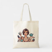 jongleren drukke mam Humor Tote Bag (Achterkant)