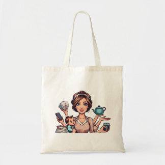 jongleren drukke mam Humor Tote Bag
