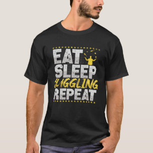 Jongleren Eten Slapen Herhalen Circus Hobby Jongle T-shirt