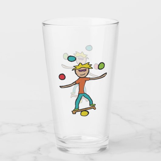 jongleren glas (Voorkant)
