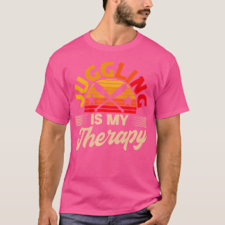 Jongleren Is Mijn Therapie Retro Jongleur Jongleer T-shirt
