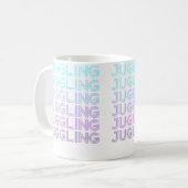 Jongleren Jongleur Circus Retro Koffiemok (Voorkant links)