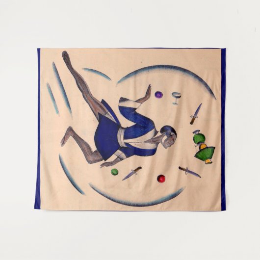 jongleren - juggellerafdrukken wandkleed (Voorkant (horizontaal))