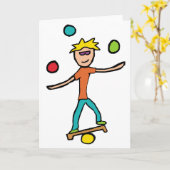 jongleren kaart (Gele Bloem)