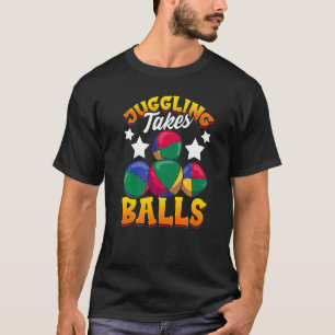 jongleren neemt ballen jongleur t-shirt