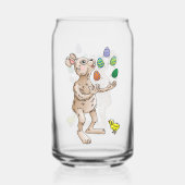 jongleren paashaas blikvorm glas (Voorkant)