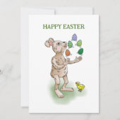 jongleren paashaas feestdagenkaart (Voorkant)