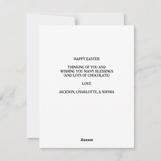 jongleren paashaas feestdagenkaart (Achterkant)