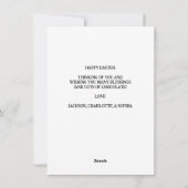 jongleren paashaas feestdagenkaart (Achterkant)