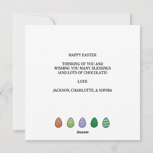 jongleren paashaas Kaart (Achterkant)