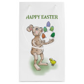 jongleren paashaas klein cadeauzakje (Achterkant)