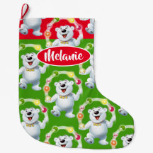 Jongleren Polar Beer aangepaste meisjes kerstkous