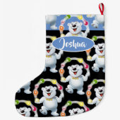 Jongleren Polar Beer custom boys kerstkous Grote Kerstsok (Achterkant)