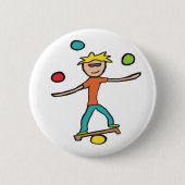 Jongleren Ronde Button 5,7 Cm (Voorkant)