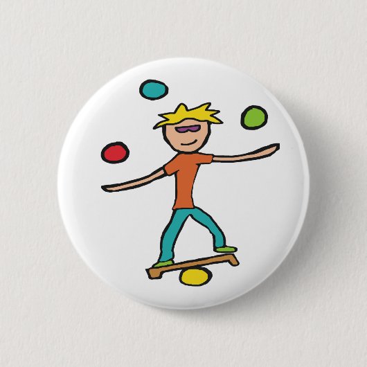 Jongleren Ronde Button 5,7 Cm (Voorkant)