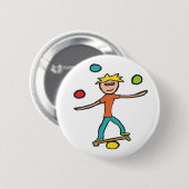 Jongleren Ronde Button 5,7 Cm (Voorkant /achterkant)