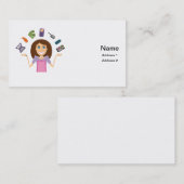 jongleren visitekaartje contactkaartje (Voorkant / Achterkant)