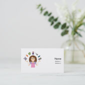 jongleren visitekaartje contactkaartje (Staand voorkant)