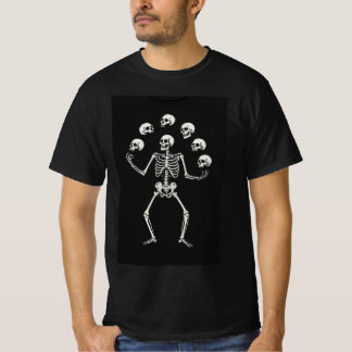 Jonglerend skelet t-shirt