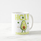 Jonglerende Jongleur - Jongleer Kunstenaar Avocado Koffiemok (Voorkant rechts)