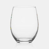 Jonglerende Paashaas Wijnglas Zonder Voet (Links)