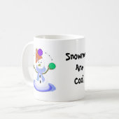 Jonglerende Sneeuwman Koffiemok (Voorkant links)