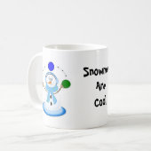 Jonglerende Sneeuwmannen Zijn Cool Koffiemok (Voorkant links)