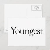 jongste briefkaart (Voorkant / Achterkant)