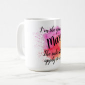 Jongste Broer/Zus Quote Koffiemok (Voorkant links)