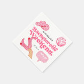 Jongste Disco Rodeo Meidenavondfeestje Servet (Hoek)