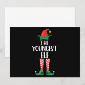 Jongste Elf bijpassende gezinskerstfeest Kaart (Voorkant / Achterkant)