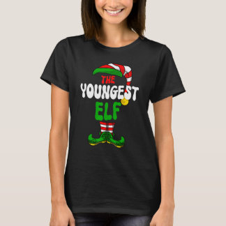 Jongste Elf Familie Matching Groep Prettig Kerstfe T-shirt