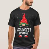 Jongste kerst van de Matching Familie van het Gnoo T-shirt (Voorkant)