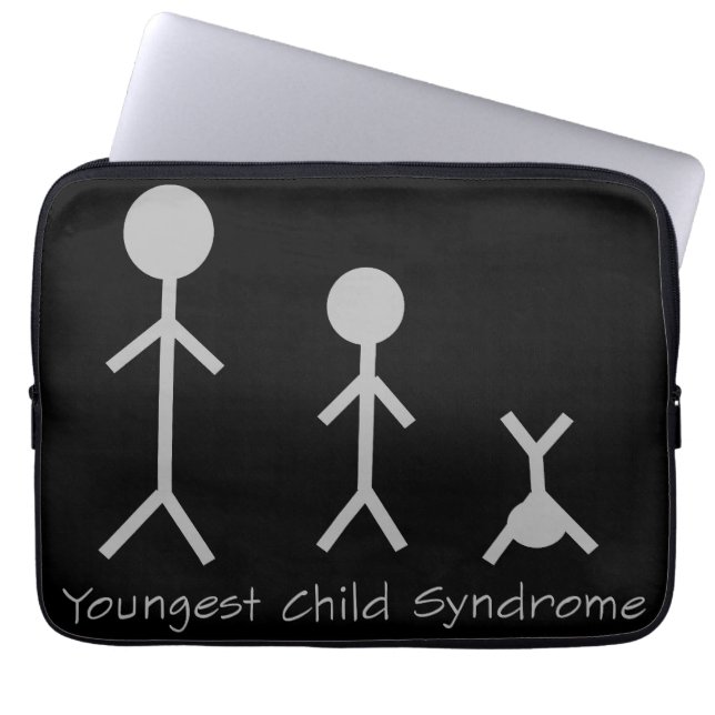 Jongste laptophoes met het kindersyndroom laptop sleeve (Voorkant)