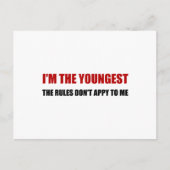 Jongste regels zijn niet van toepassing briefkaart (Voorkant)