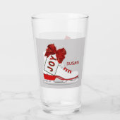 Jongste Schaatsen voor kerstmis Pint Soda Glasware Glas (Achterkant)