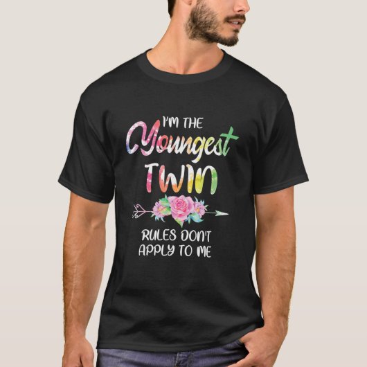 jongste tweeling in de geboorte Funny Twins Matchi T-shirt (Voorkant)