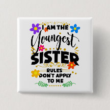 Jongste zus, regels niet van toepassing, grappige 