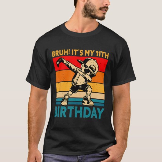 Jonguh Het is mijn 11e verjaardag 11 jaar oude jon T-shirt (Voorkant)