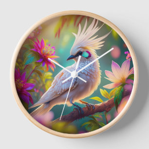 Jongvolwassen Kuifbloesem Veer Duif Fantasie Vogel